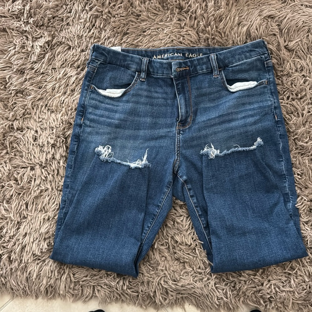 American Eagle Next Level Curvy High Waisted Jegging Crop Size 14 X-Short